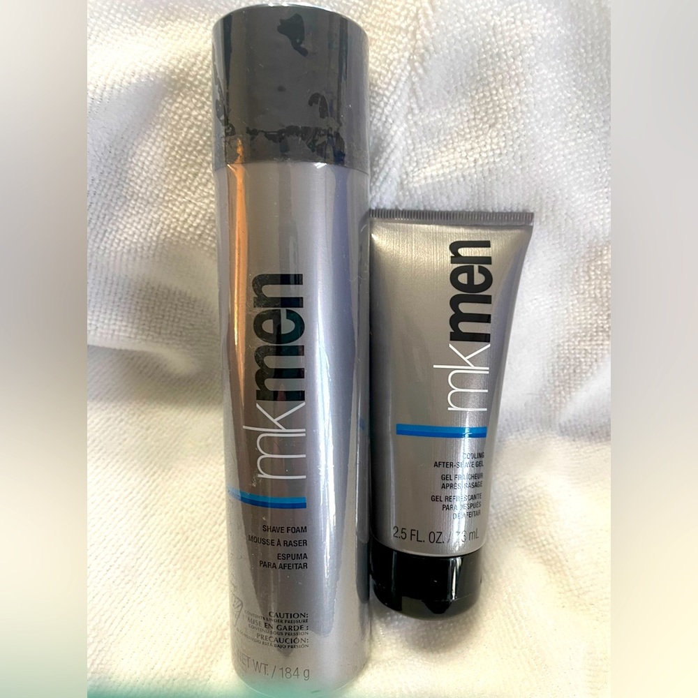 Mary Kay shaving cream and after-shave gel.